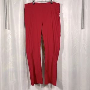 Bright Red Pull-On Pants